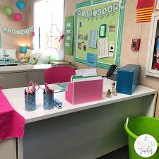 Diy Teacher Desk A Teeny Tiny Teacher Teacher Desk Teacher Desk Areas Teacher Desk Decorations
