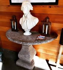 Elegant Earth On Instagram Were Were Surprised Today To Find Out That Our Old English Demi Lune Table Was Chosen To Di In 2020 Demilune Table Marble Bust Old English