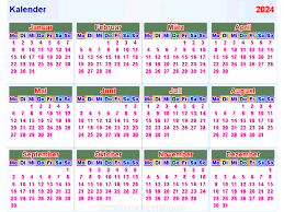 Kalender for 2024 med helligdage og ugenumre. Kalender2024 Horizontal Und Vertikal
