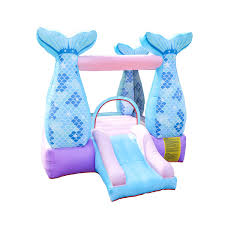 Mermaid Bouncer With Blower Commercial Used Jumping Castle Bouncy Castle White Inflatablebouncycastlewithwaterslide I With Images Bouncers Bouncy Castle Inflatable Slide