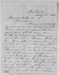 Virginia Pendleton to Abraham Lincoln, Friday, July 11, 1862 (Military  intelligence)