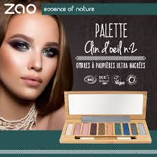 New Palette Clin D œil N 2 Le Maquillage Des Yeux Est Haut En Couleurs Chez Zao Make Up Les Ombres A Paupieres Metalliques S Invitent Eyeshadow Beauty