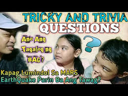 Pixie dust, magic mirrors, and genies are all considered forms of cheating and will disqualify your score on this test! Tricky Question Trivia Question Translate English To Tagalog Amethyst Joy Tv Youtube