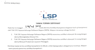 Maybe you would like to learn more about one of these? Pengambilan Sertifikat Uji Kompetensi Oleh Bnsp