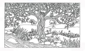 River Scene Coloring Page Nature Coloring Pages Tree River Nature Scene Coloring Page Natura Scena Disegni