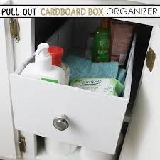 The drawers really open and. Quick Cardboard Pull Out Cabinet Organizer