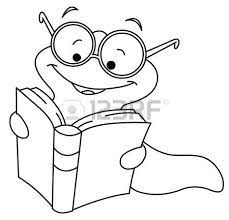 This bookworm has funny spots and a goofy face making him adorable and fun to paint. Outlined Book Worm Coloring Books Book Worms Coloring Book Pages