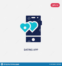 Two Color Dating App Vector Icon From Love Wedding Concept Isolated Blue Dating App Vector Sign Symbol Can Be Use For Web Stock Vector Illustration Of Communication Icon 149146869