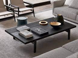 Parsons clear glass top/ stainless steel base 48x28 small rectangular coffee table. Low Rectangular Wood Veneer Coffee Table Home Hotel Rectangular Coffee Table By Poliform Coffee Table Rectangular Coffee Table Contemporary Coffee Table