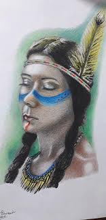 Here presented 60+ pocahontas drawing images for free to download, print or share. Pocahontas Portrait Drawing By Massimiliano Benvenuti