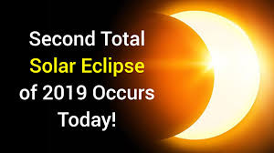 When the moon is directly intercepting the earth & the sun, a solar eclipse. Astrosage Magazine Total Solar Eclipse Of 2019 Occurs Today Know Surya Grahan Effects