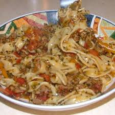 Italian Drunken Noodles Recipe Recipes Stuffed Peppers Dinner Recipes