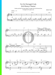 Alfred music at sheet music plus. For The Damaged Coda Evil Morty S Theme Sheet Music Piano Solo Pdf Download Streaming Oktav