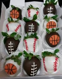Sport Theme Dipped Strawberries Strawberry Dip Sugar Cookie Strawberry