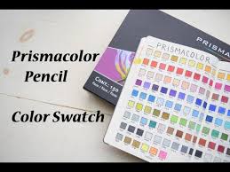 prismacolor bullet journal color swatch youtube