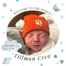 Welcome Tillman Crew Harvey to the Beaufort County EMS family. Beaufort  County EMS EMT B. Harvey and Sheldon Fire Department Firefighter Ryan  Harvey welcomed this bundle of joy