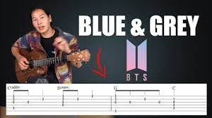 I even shun the south of france. Blue Grey Bts ë°©íƒ„ì†Œë…„ë‹¨ Easy Guitar Tutorial Chords Fingerpicking Guitartime Youtube