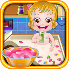 This adorable baby here will be going out with her mom.give her a nice bath and decide what outfit she will be using for today. Baby Hazel Royal Bath Grooming Game For Girls