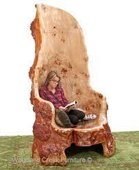 natural log tree chair cabin chair burl wood chair tree furniture tree chair log furniture