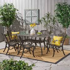 We did not find results for: Hallandale Sarasota 7pc Cast Aluminum Dining Set Hammered Bronze Christopher Knight Home Target