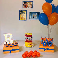 Fiesta Infantil En Casa En 2020 Fiesta De Goku Pastel De Dragon Ball Cumpleanos De Dragon