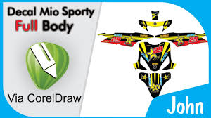 Kali ini saya ingin berbagi dengan sobat stiker pola decal motor gratis untuk sobat stiker printechmax,untuk pola yamaha mio. Tutorial Membuat Desain Decal Mio Sporty Full Body Keren Youtube
