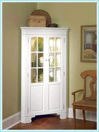 Target/furniture/white corner china cabinet (165)‎. White Curio Corner Cabinet Ideas On Foter