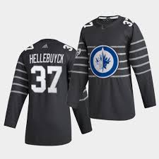 The winnipeg jets are a professional ice hockey team based in winnipeg, manitoba, canada. Winnipeg Jets Connor Hellebuyck 37 2020 Nhl All Star Game Authentic Men S Gray Jersey