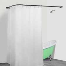Utopia Alley Rustproof L Shaped Corner Shower Rod Chrome Corner Shower Corner Shower Curtain Rod Shower Curtain Rods