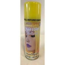 Beauty the unisex get an instant color upgrade that washes out don't waste months with permanent hair dye. Amazon Com Spray On Wash Out Yellow Hair Color Temporary Hairspray Beauty
