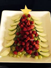 Festive holiday appetizers can be created using fresh fruits in fun and colorful ways. Christmas Fruit Tray Christmas Cooking Fruit Fruit Platter