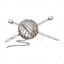 Well, no, but it is the special language of knitting, which uses many abbreviations and terms, which save space and make patterns easier to read. Tangle Of Yarn And Knitting Needles Sketch Illustration Of Accessories For Handicrafts Vector Royalty Free Cliparts Vectors And Stock Illustration Image 90106907