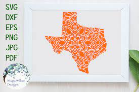 Download Texas Tx State Mandala Svg Dxf Eps Png Jpg Pdf By Wispy Willow Designs Thehungryjpeg Com