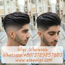 Usd 118 99 Https Www Eseewigs Com Mens Hairpiece Human Hair Toupee Wig Super Thin Skin Hair Replacement Pompadour Hairstyle Beard Hairstyle Mens Hairstyles