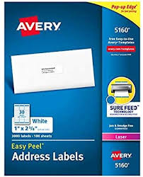 Option For Avery 5160 Labels In 2020 Label Templates Avery Address Labels