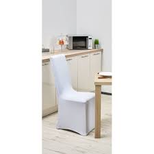 Housse De Chaise Uni Blanc Housse De Chaise Et Galette Decoration Textile Linge De Maison Gifi