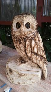 Kleine Eule Esche Schnitzen Mit Der Kettensage Kettensagenschnitzen Schnitzen