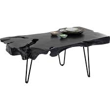 48″w x 24″d x 19″h; Coffee Table Aspen Black 100x40 Kare Design