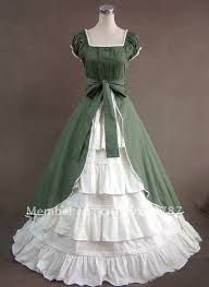 Green White Vintage Victorian Traditional Southern Belle Lace Princess Gothic Dress Cosplay Ball Gothic Victorian Dresses Old Fashion Dresses Victorian Costume