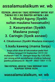 Di banten banyak objek wisata pantai, ada wisata ziarah di banten lama, juga bisa datang ke perkampungan suku baduy, kata wahidin halim saat membuka diklat kepemimpinan (diklatipim) ii tersebut. Assalammualaikum Pondok Pesantren Al Asyarie Ciawi Bogor Facebook