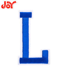 Can be made with other fonts. Red Junior Varsity Letter Iron On Applique L 2 Sportspyder