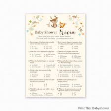If you fail, then bless your heart. Baby Shower Games Baby Trivia Game Baby Shower Trivia Woodland Baby Shower Woodland Shower Games Printable Game By Print That Baby Shower Catch My Party