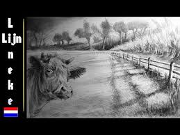 Landschap Perspectief Tekenen Grafiet Potlood Tekening Youtube In 2020 Perspectief Tekening Landschap Tekeningen Landschap