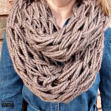 Arm knitting is one of the fastest techniques to knitting chunky style scarves, cowls, blankets, etc. Arm Knitting An Infinity Scarf The Simply Crafted Life