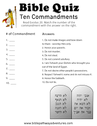 Maybe you would like to learn more about one of these? 10 Commandments Quiz Pdf