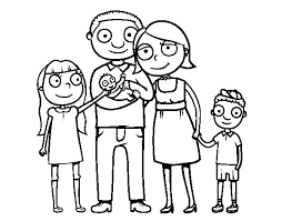 Dibujos para colorear como el modelo. Dibujos De Familia Para Ninos Heartfeltblurbs Blogspot Com