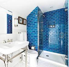 30 Enchanting Shower Decor Ideas For Tiny Bathroom Trenduhome Small Bathroom Tiles Blue Bathroom Tile Small Bathroom
