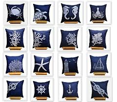 Christmas Sale Navy Blue Pillow Covers Throw Pillow By Kainkain Navy Blue Pillows Beach Pillow Covers Beach Pillows