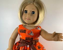 18 Inch Cleveland Browns Game Day Dress Made From Licensed Fabric, Made to  Fit 18 Inch Dolls Such as American Girl Dolls and Similar Dolls
