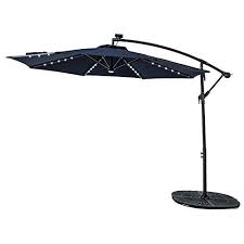 Flame Shade 10 Led Light Cantilever Offset Umbrella Han Https Smile Amazon Com Dp B079jpfytt Ref Cm Sw R Pi Patio Umbrella Patio Outdoor Patio Umbrellas